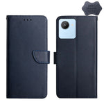 Custodia per telefono flip in vera pelle a prova di impronte digitali, For OPPO Realme C30, For OPPO Reno7 A, For Samsung Galaxy M13
