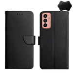Custodia per telefono flip in vera pelle a prova di impronte digitali, For OPPO Realme C30, For OPPO Reno7 A, For Samsung Galaxy M13