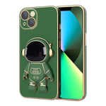 Cassa del telefono del supporto dell'astronauta di placcatura, For iPhone 13 Pro Max, For iPhone 13 Pro