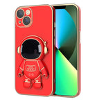 Cassa del telefono del supporto dell'astronauta di placcatura, For iPhone 13 Pro Max, For iPhone 13 Pro
