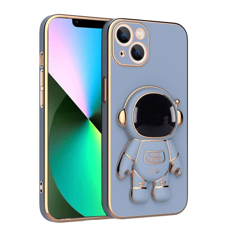Cassa del telefono del supporto dell'astronauta di placcatura, For iPhone 13 Pro Max, For iPhone 13 Pro