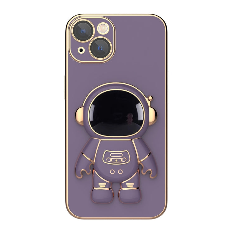Cassa del telefono del supporto dell'astronauta di placcatura, For iPhone 13 Pro Max, For iPhone 13 Pro