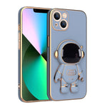 Cassa del telefono del supporto dell'astronauta di placcatura, For iPhone 13, For iPhone 13 mini