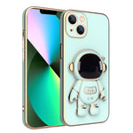 Cassa del telefono del supporto dell'astronauta di placcatura, For iPhone 11 Pro Max, For iPhone 11 Pro
