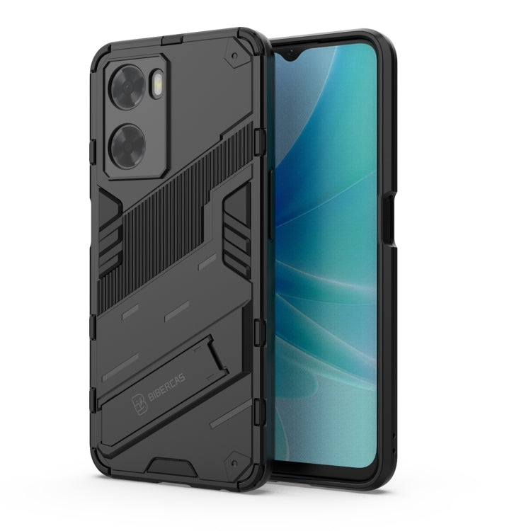 Punk Armor 2 in 1 PC + custodia per telefono antiurto in TPU con supporto invisibile, For OPPO A57 4G Global