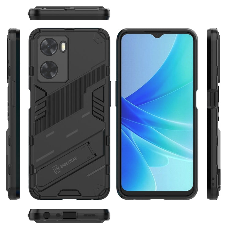 Punk Armor 2 in 1 PC + custodia per telefono antiurto in TPU con supporto invisibile, For OPPO A57 4G Global