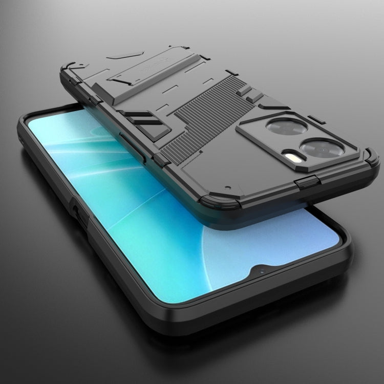Punk Armor 2 in 1 PC + custodia per telefono antiurto in TPU con supporto invisibile, For OPPO A57 4G Global