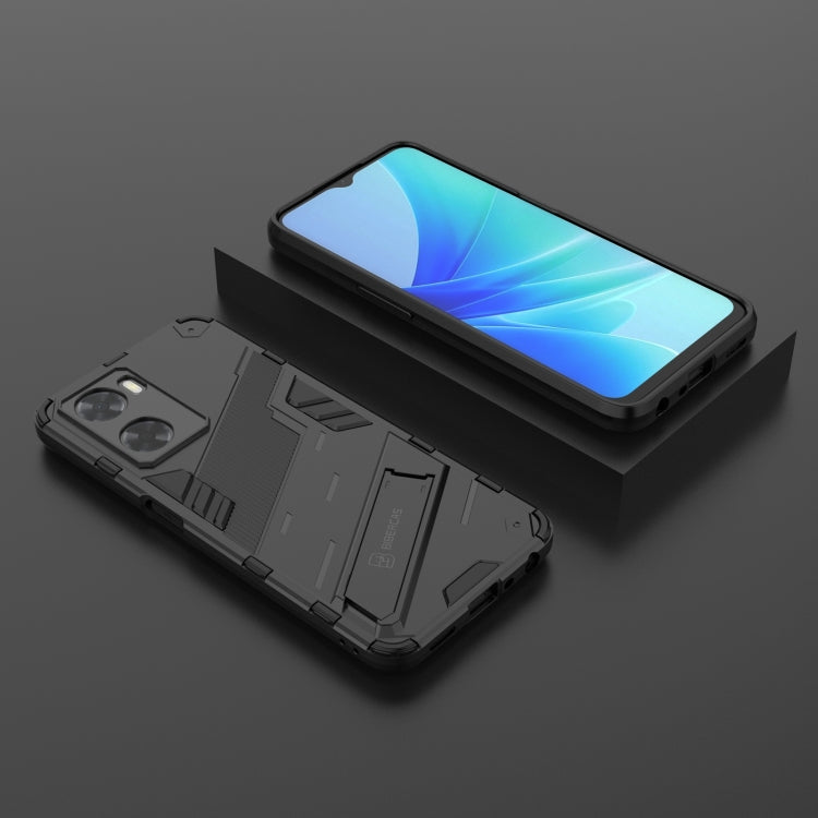 Punk Armor 2 in 1 PC + custodia per telefono antiurto in TPU con supporto invisibile, For OPPO A57 4G Global