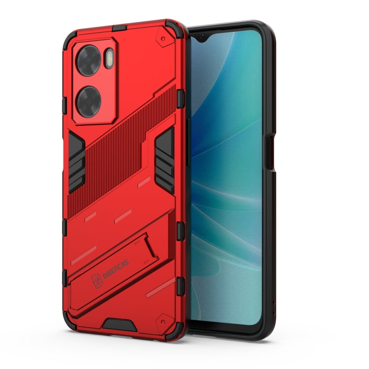 Punk Armor 2 in 1 PC + custodia per telefono antiurto in TPU con supporto invisibile, For OPPO A57 4G Global