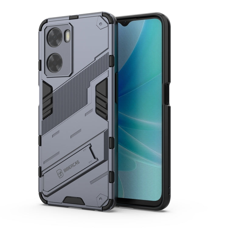 Punk Armor 2 in 1 PC + custodia per telefono antiurto in TPU con supporto invisibile, For OPPO A57 4G Global