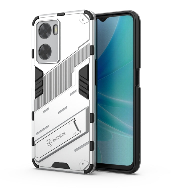 Punk Armor 2 in 1 PC + custodia per telefono antiurto in TPU con supporto invisibile, For OPPO A57 4G Global