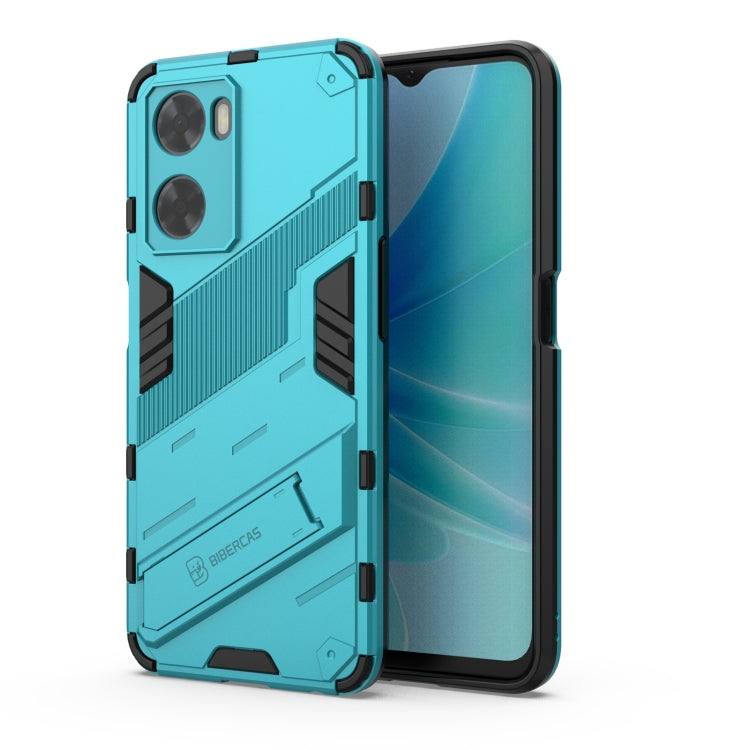 Punk Armor 2 in 1 PC + custodia per telefono antiurto in TPU con supporto invisibile, For OPPO A57 4G Global