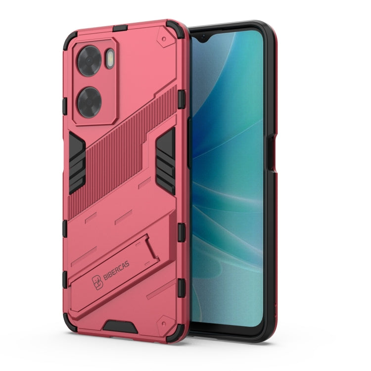 Punk Armor 2 in 1 PC + custodia per telefono antiurto in TPU con supporto invisibile, For OPPO A57 4G Global