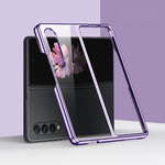 Custodia per telefono antiurto per PC galvanica, For Samsung Galaxy Z Fold4 5G