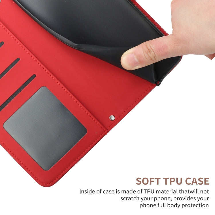 HT03 Cassa del telefono di cuoio di vibrazione impressa farfalla di sensibilità della pelle, For OPPO Realme C30, For OPPO Reno7 A, For Samsung Galaxy M13