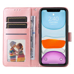 Custodia per telefono in pelle di girasole goffrata, For iPhone 12 mini, For iPhone 12 / 12 Pro, For iPhone 12 Pro Max, For iPhone 11