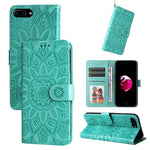 Custodia per telefono in pelle di girasole goffrata, For iPhone XS Max, For iPhone SE 2022 / SE 2020 / 7 / 8, For iPhone 7 Plus / 8 Plus