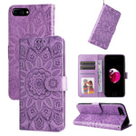 Custodia per telefono in pelle di girasole goffrata, For iPhone XS Max, For iPhone SE 2022 / SE 2020 / 7 / 8, For iPhone 7 Plus / 8 Plus