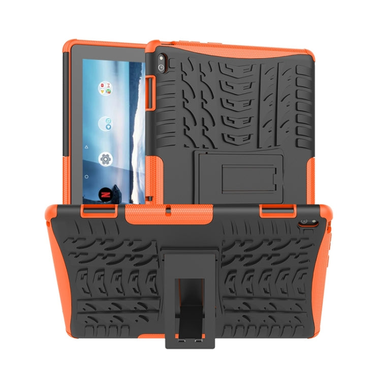 Per Lenovo Tab E10 Tire Texture Custodia protettiva antiurto in TPU + PC con supporto, For Lenovo Tab E10