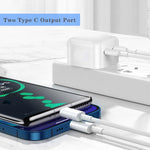 Caricabatterie PD da 50 W con doppia porta USB-C / Type-C, PD 50W EU Plug, PD 50W US Plug