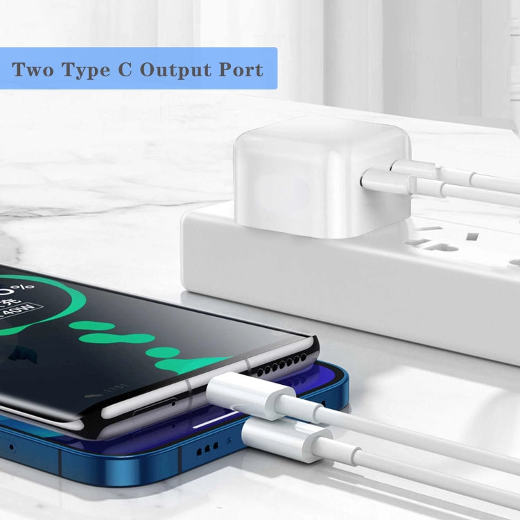 Caricabatterie PD da 50 W con doppia porta USB-C / Type-C, PD 50W EU Plug, PD 50W US Plug