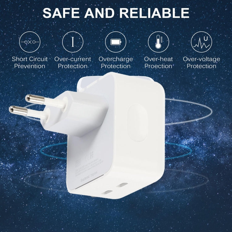 Caricabatterie PD da 50 W con doppia porta USB-C / Type-C, PD 50W EU Plug, PD 50W US Plug