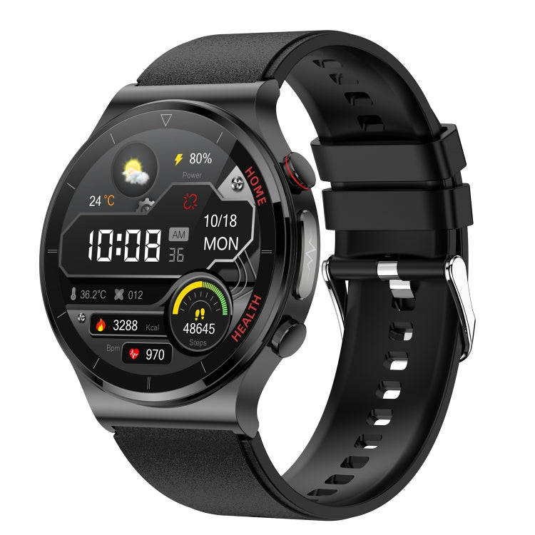 E300 Cinturino per orologio in TPU con schermo da 1,32 pollici Smart Health Watch Supporta il monitoraggio della temperatura corporea, monitoraggio ECG della pressione sanguigna