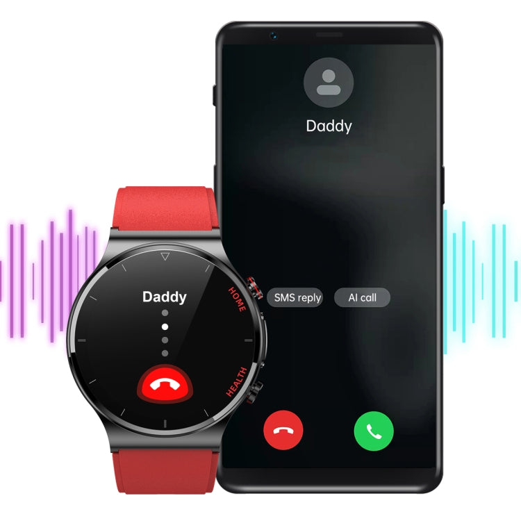 E300 Cinturino per orologio in TPU con schermo da 1,32 pollici Smart Health Watch Supporta il monitoraggio della temperatura corporea, monitoraggio ECG della pressione sanguigna