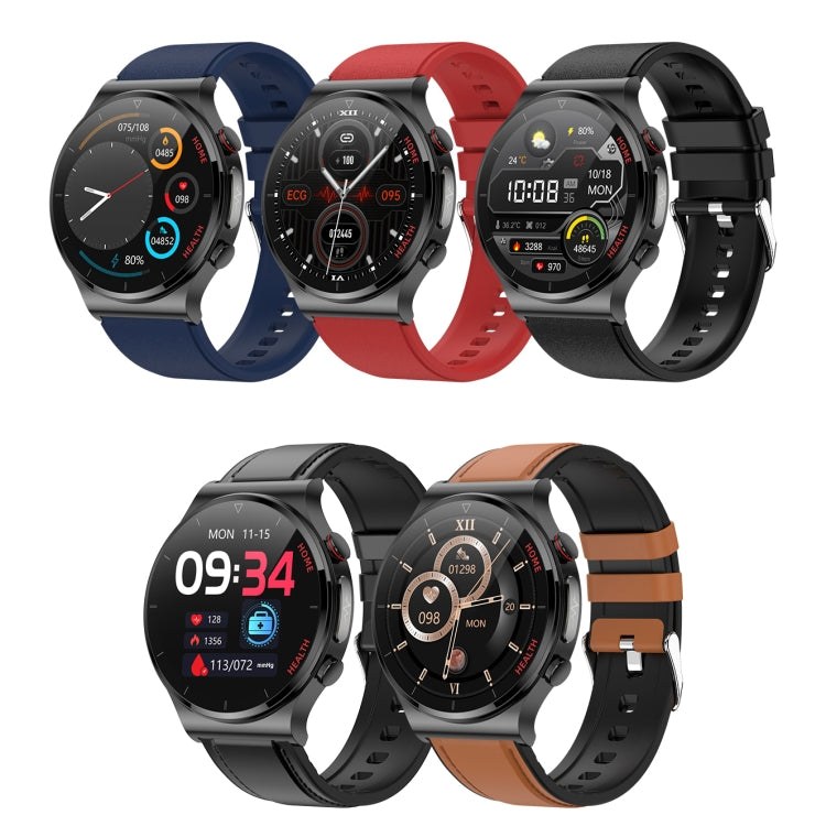 E300 Cinturino per orologio in TPU con schermo da 1,32 pollici Smart Health Watch Supporta il monitoraggio della temperatura corporea, monitoraggio ECG della pressione sanguigna