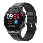 E300 Cinturino per orologio in pelle con schermo da 1,32 pollici Smart Health Watch Supporta il monitoraggio della temperatura corporea, il monitoraggio ECG della pressione sanguigna