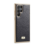 Fierre Shann Snake Texture Galvanotecnica Custodia per cellulare in PU, For Samsung Galaxy S22 5G, For Samsung Galaxy S22+ 5G, For Samsung Galaxy S22 Ultra 5G
