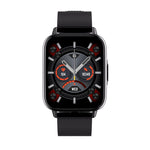 FW02 Orologio intelligente con cinturino in silicone con schermo quadrato da 1,7 pollici supporta la frequenza cardiaca, il monitoraggio dell'ossigeno nel sangue