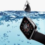 FW02 Orologio intelligente con cinturino in silicone con schermo quadrato da 1,7 pollici supporta la frequenza cardiaca, il monitoraggio dell'ossigeno nel sangue