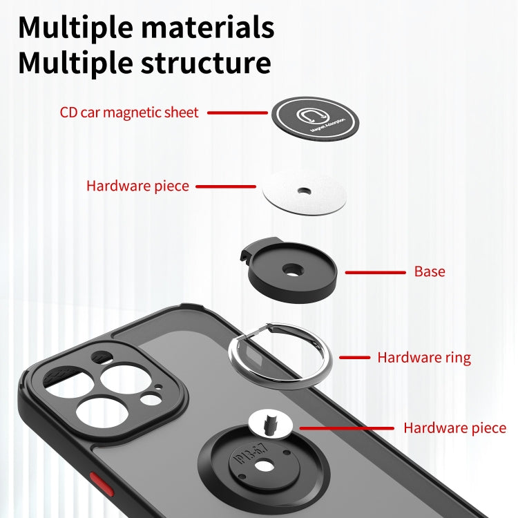Custodia per telefono Q Shadow 1 serie TPU + PC con supporto ad anello, For iPhone 14 Pro Max, For iPhone 14 Pro, For iPhone 14 Max