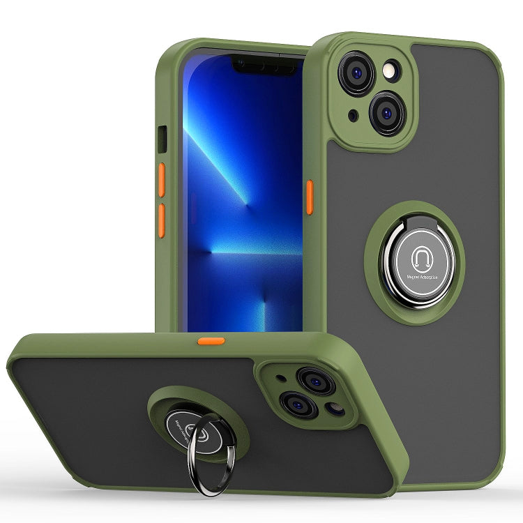 Custodia per telefono Q Shadow 1 serie TPU + PC con supporto ad anello, For iPhone 14 Pro Max, For iPhone 14 Pro, For iPhone 14 Max