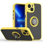 Custodia per telefono Q Shadow 1 serie TPU + PC con supporto ad anello, For iPhone 14