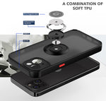 Custodia per telefono Q Shadow 1 serie TPU + PC con supporto ad anello, For iPhone 14