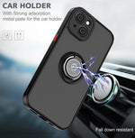 Custodia per telefono Q Shadow 1 serie TPU + PC con supporto ad anello, For iPhone 14