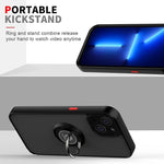 Custodia per telefono Q Shadow 1 serie TPU + PC con supporto ad anello, For iPhone 14