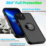 Custodia per telefono Q Shadow 1 serie TPU + PC con supporto ad anello, For iPhone 14