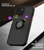 Custodia per telefono Q Shadow 1 serie TPU + PC con supporto ad anello, For iPhone 14