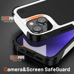 Custodia protettiva antiurto per PC + TPU, For iPhone 14