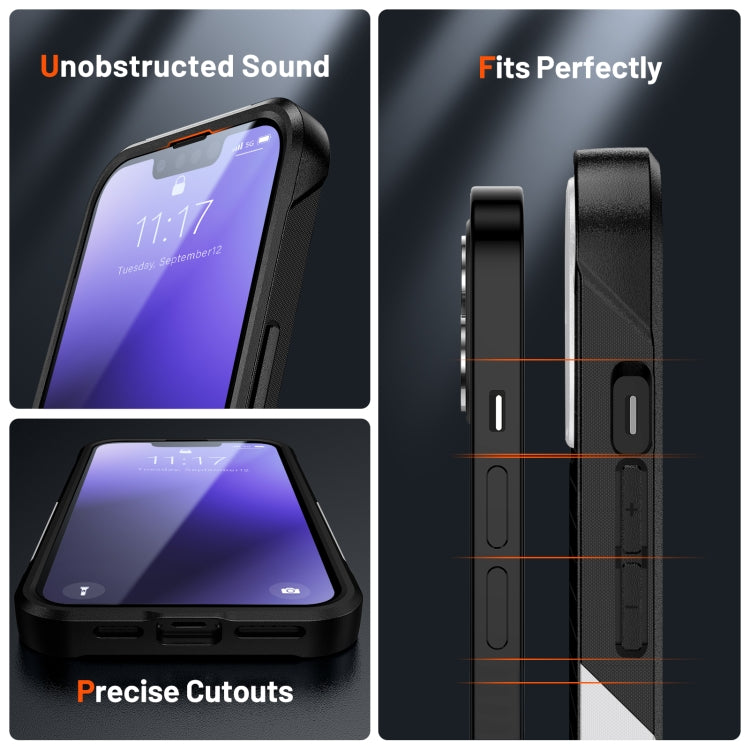 Custodia protettiva antiurto per PC + TPU, For iPhone 14