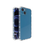 Custodia protettiva trasparente in TPU anti-caduta a doppio osso dritto, For iPhone 14, For iPhone 14 Plus, For iPhone 14 Pro, For iPhone 14 Pro Max