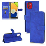 Custodia per telefono in pelle con vibrazione magnetica Skin Feel, For Samsung Galaxy A03 166mm