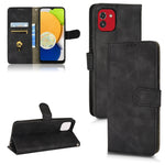 Custodia per telefono in pelle con vibrazione magnetica Skin Feel, For Samsung Galaxy A03 166mm