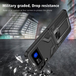 Custodia per telefono antiurto per armatura magnetica con cavalletto 2 in 1, For Samsung Galaxy Z Flip4