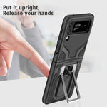 Custodia per telefono antiurto per armatura magnetica con cavalletto 2 in 1, For Samsung Galaxy Z Flip4