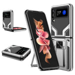 Custodia per telefono antiurto per armatura magnetica con cavalletto 2 in 1, For Samsung Galaxy Z Flip4