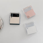 Custodia per telefono in TPU antiurto a specchio, For Samsung Galaxy Z Flip4